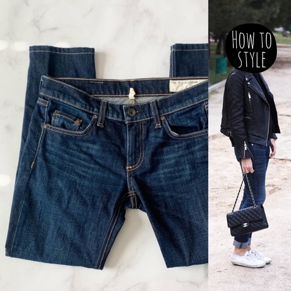 rag & bone Denim - Rag & Bone The Dre Jeans in color Classic. Slim fit low rise